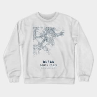 busan simple map Crewneck Sweatshirt